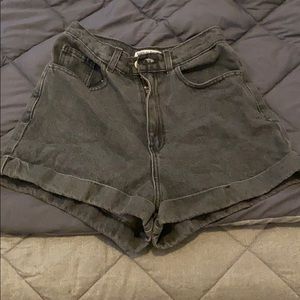 American Apparel High Waisted Denim Shorts
